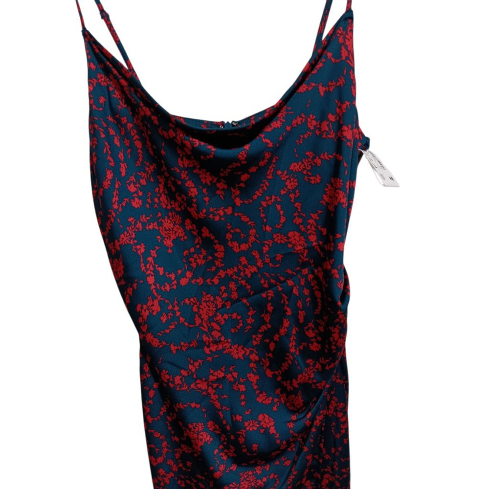 re:named Blue Aden Navy & Red Floral Slip Dress with Adjustable Straps - Picture 12 of 15